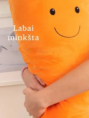 Fancy minkštas žaislas pagalvė Morka 85 cm