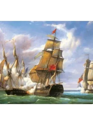 Castorland dėlionė  „Combat between the French And The English Vessel" 3000 det.
