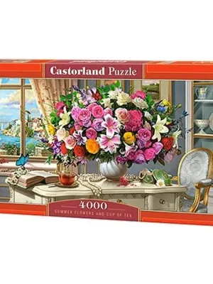 Castorland dėlionė Summer Flowers And Cup Of Tea 4000 Det