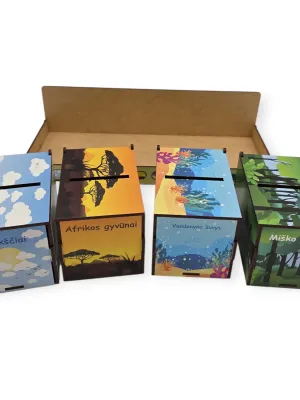 PuzzleOK rūšiuokliai Montessori Magiška gamta 40 el