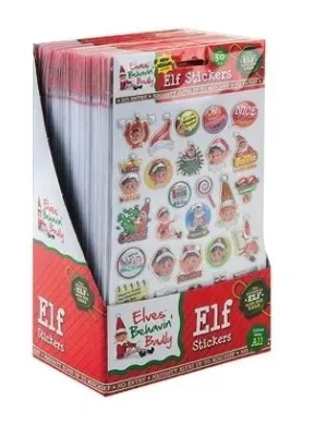 Kalėdiniai elfų lipdukai 30 vnt.