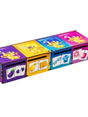 PuzzleOK rūšiuokliai Montessori Spalvos