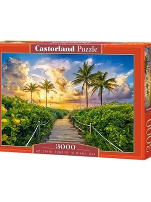Castorland dėlionė Colorful Sunrise in Miami,USA  3000 det.