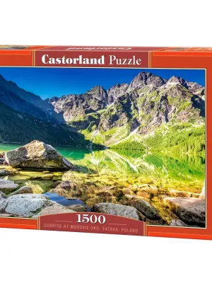 Castorland dėlionė Sunrise at Morskie Oko Tatras Poland 1500 det.