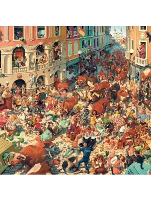 Castorland dėlionė ART kolekcija Bull Run in Pampeluna 3000 det.