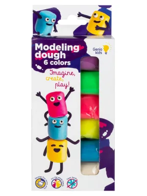 Genio KIds modelino rinkinys 6 spalvos