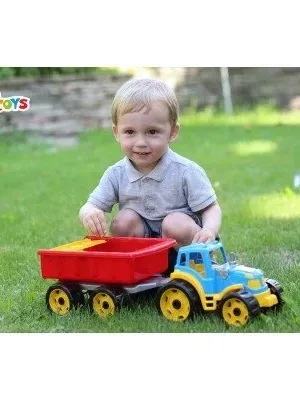 Technok traktorius su priekaba 54 cm