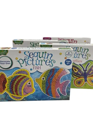 Sequins kūrybos rinkinys su blizgučiais