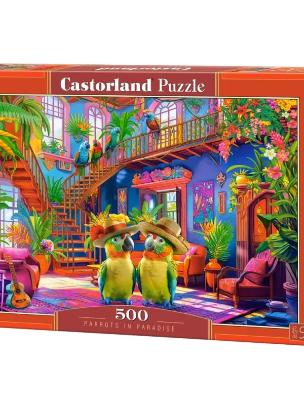 Produktas Castorland dėlionė Parrots in Paradise 500 det Paveikslėlis