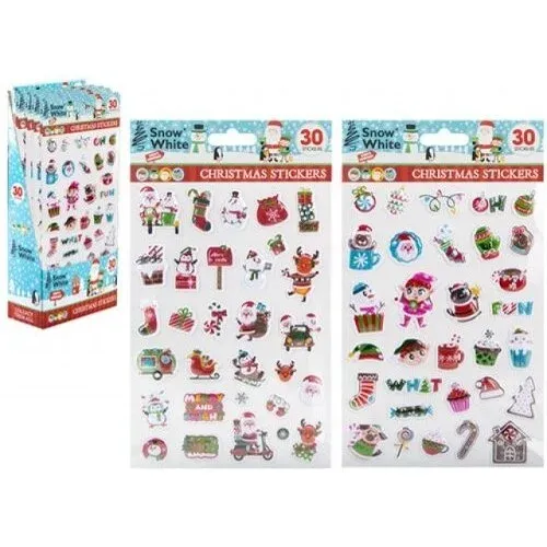 Produktas Kalėdiniai lipdukai 30 vnt. Paveikslėlis