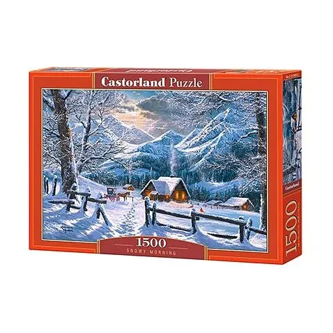 Produktas Castorland dėlionė Snowy Morning 1500 det. Paveikslėlis