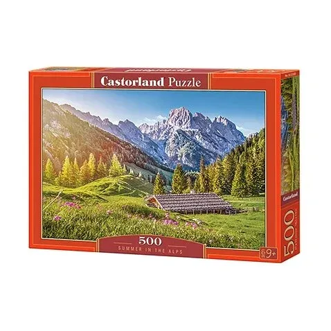Produktas Castorland dėlionė Summer in the Alps  500 det. Paveikslėlis
