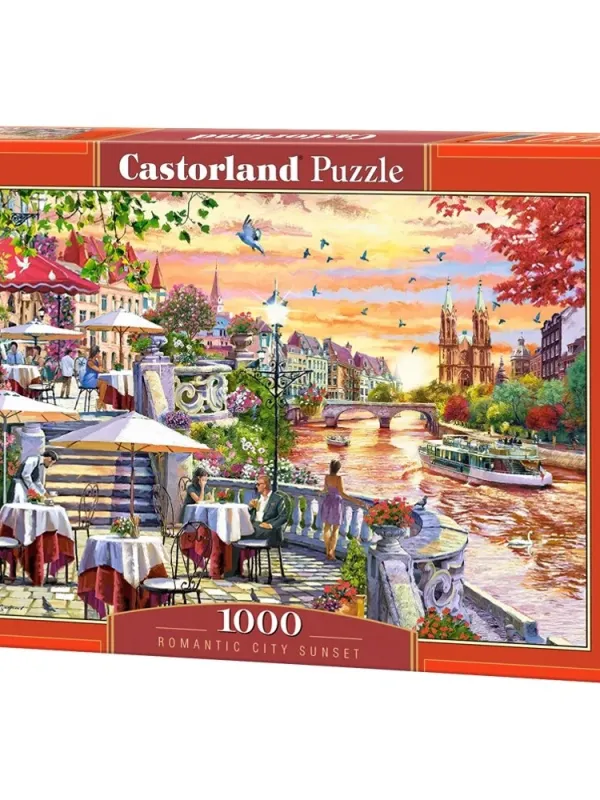 Produktas Castorland dėlionė Romantic City Sunset 1000 det. Paveikslėlis