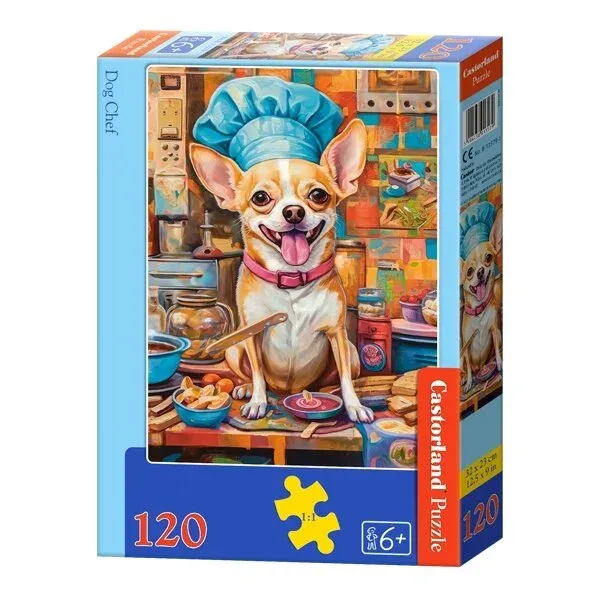 Produktas Castorland dėlionė Dog Chef 120 det. Paveikslėlis