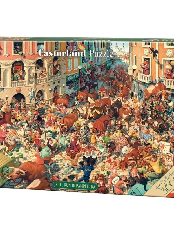 Produktas Castorland dėlionė ART kolekcija Bull Run in Pampeluna 3000 det. Paveikslėlis