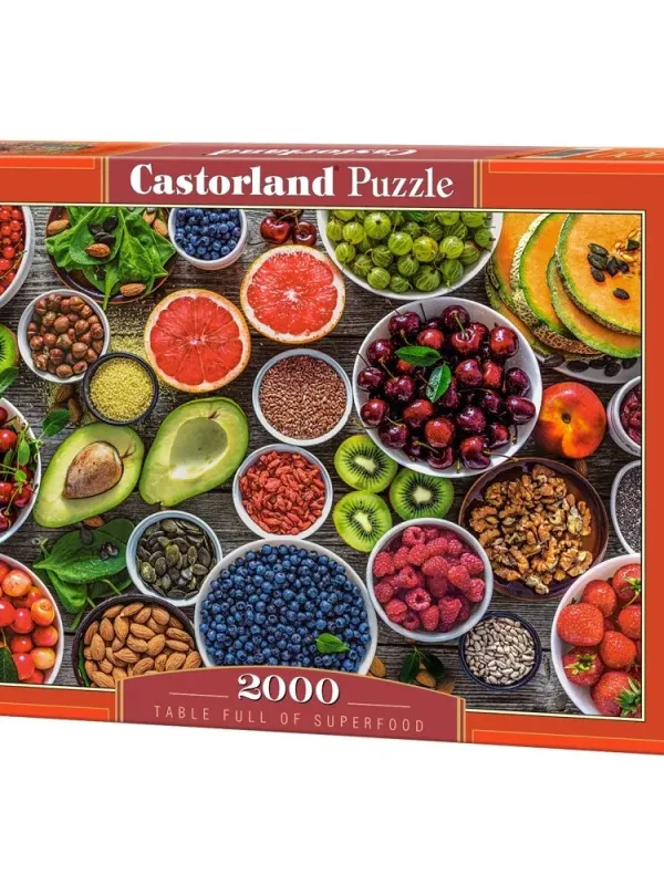 Produktas Castorland dėlionė Table Full  of Superfood 2000 det. Paveikslėlis