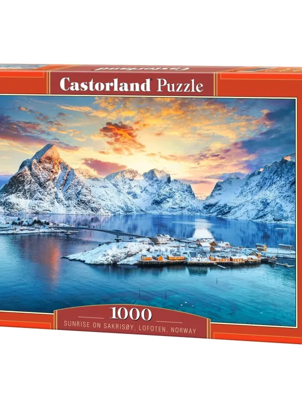 Produktas Castorland dėlionė Sunrise on Sakrisøy, Lofoten, Norway 1000 det Paveikslėlis