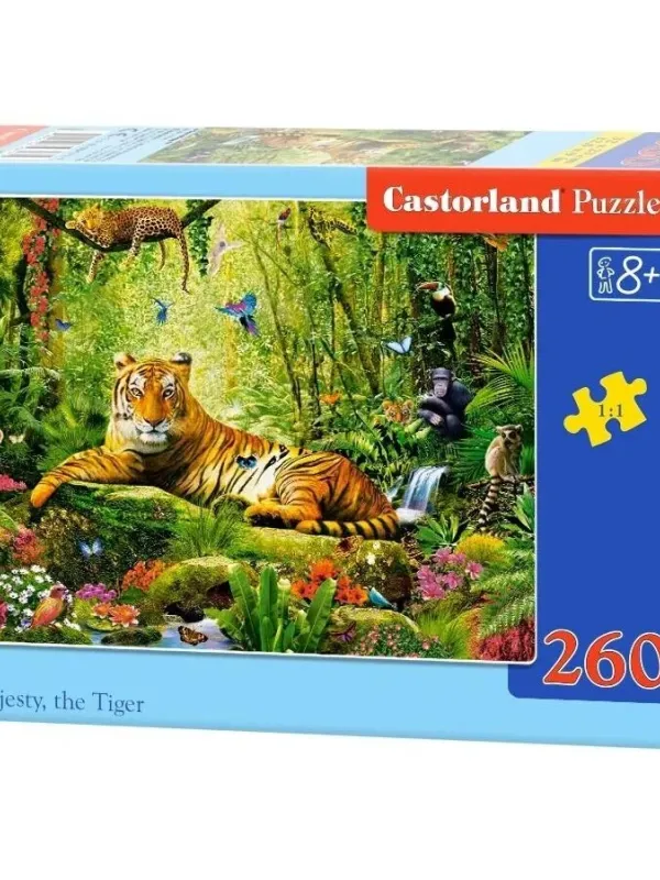 Produktas Castorland dėlionė His Majesty the Tiger 260 det. Paveikslėlis