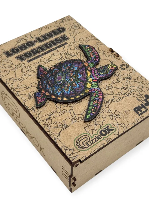 Produktas PUZZLEOK medinė dėlionė Vėžlys 68 det Paveikslėlis