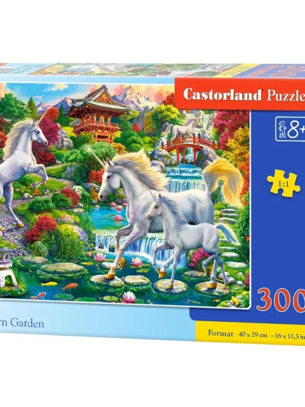 Produktas Castorland dėlionė Unicorn Garden 300 det. Paveikslėlis