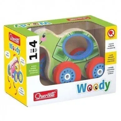 Produktas QUERCETTI medinis vėžliukas su ratukais Paveikslėlis