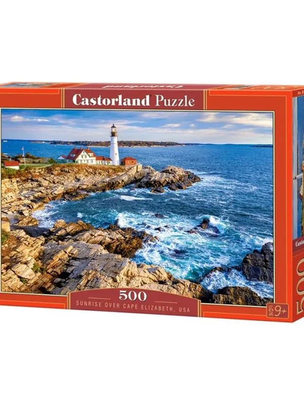 Produktas Castorland dėlionė Sunrise over Cape Elizabeth  500 det Paveikslėlis
