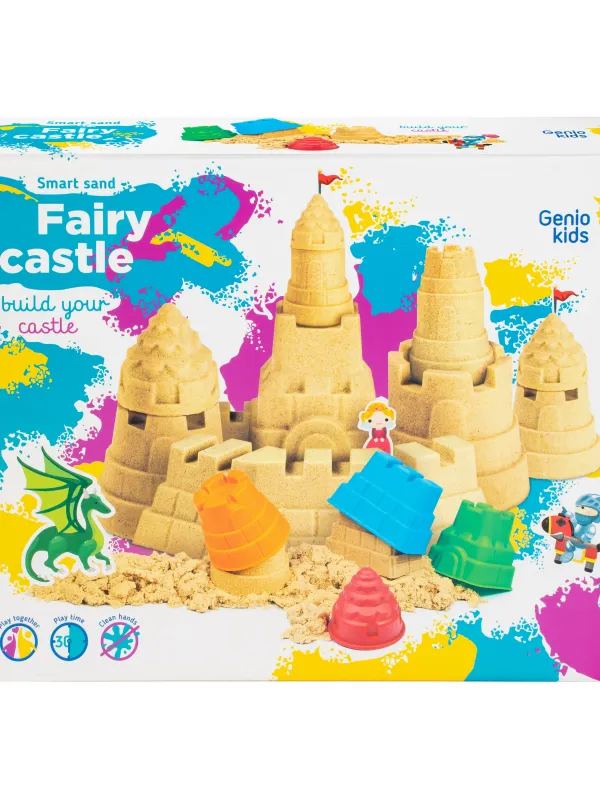 Produktas Genio kids rinkinys išmanusis smėlis Pasakų pilis su formelėmis, 1kg Paveikslėlis
