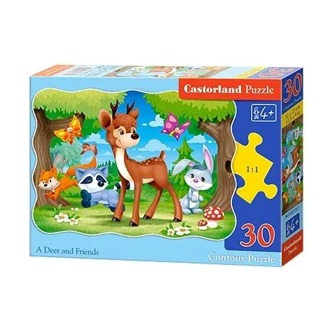 Produktas Castorland dėlionė A Deer And Friends 30 det. Paveikslėlis