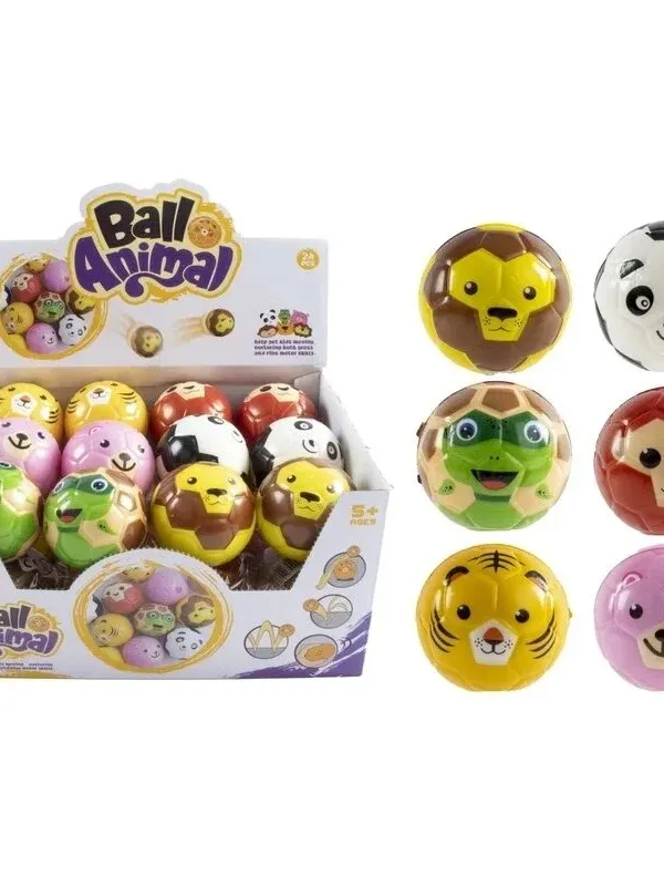 Produktas Kamuoliukas su gyvūnų veidukais, 6 cm Paveikslėlis