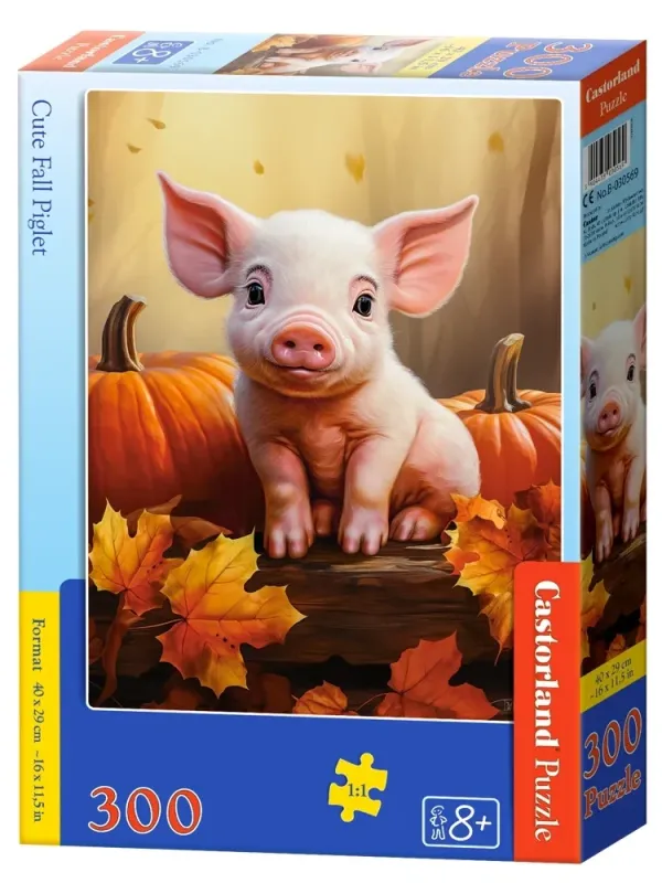 Produktas Castorland dėlionė  Cute Fall Piglet 300 det. Paveikslėlis