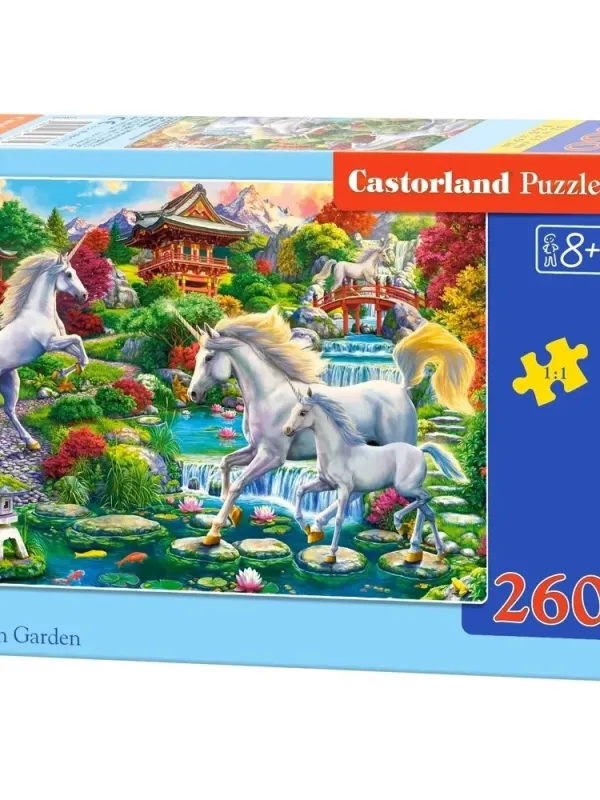 Produktas Castorland dėlionė Unicorn Garden 260 det. Paveikslėlis