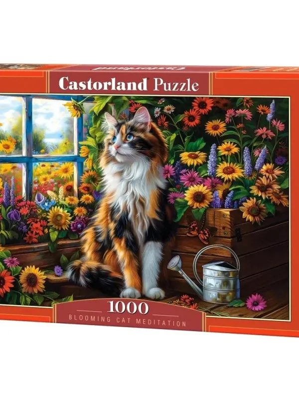 Produktas Castorland dėlionė Blooming Cat Meditation 1000 det Paveikslėlis