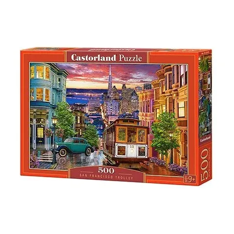 Produktas Castorland dėlionė San Francisco Trolley 500 det. Paveikslėlis