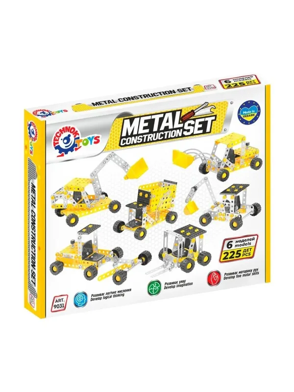 Produktas Technok metalinis konstruktorius 6 modelių rinkinys 9031 Paveikslėlis