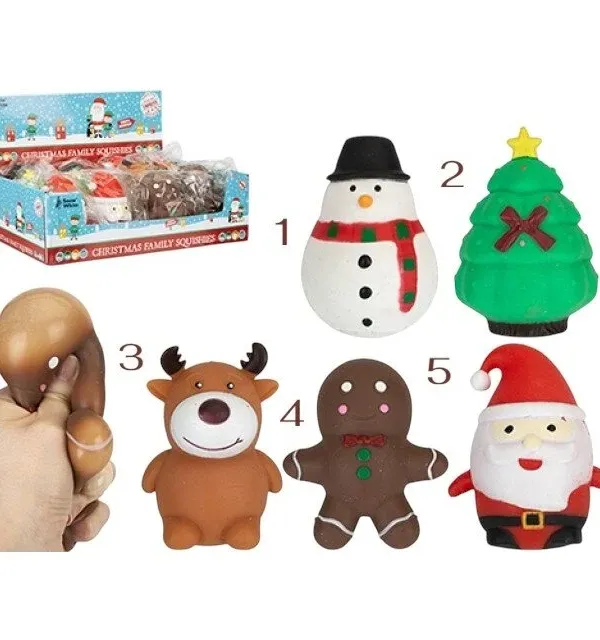 Produktas Antistresinis žaislas Kalėdų šeima 9 cm Paveikslėlis