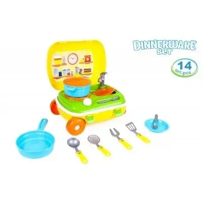 Produktas Technok virtuvėlės rinkinys lagamine 34.5 cm Paveikslėlis