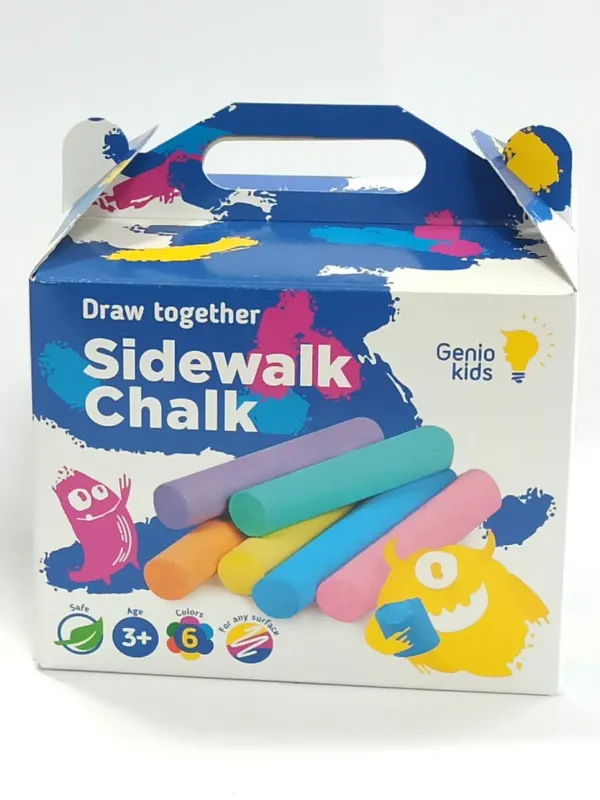 Produktas Genio Kids Spalvotos piešimo kreidelės 60 vnt Paveikslėlis