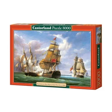 Produktas Castorland dėlionė  „Combat between the French And The English Vessel" 3000 det. Paveikslėlis