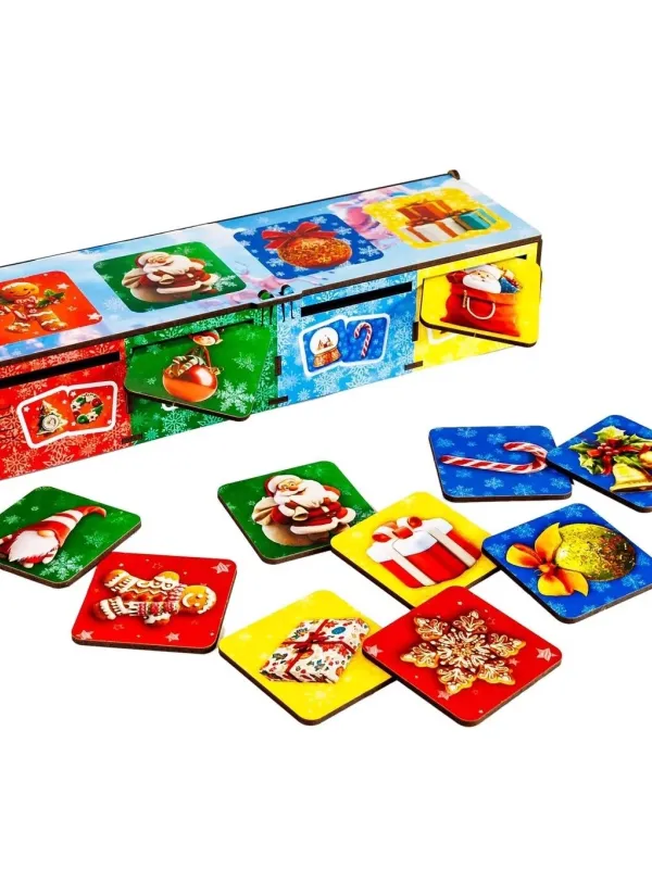 Produktas PuzzleOK rūšiuokliai Montessori šventinis Paveikslėlis