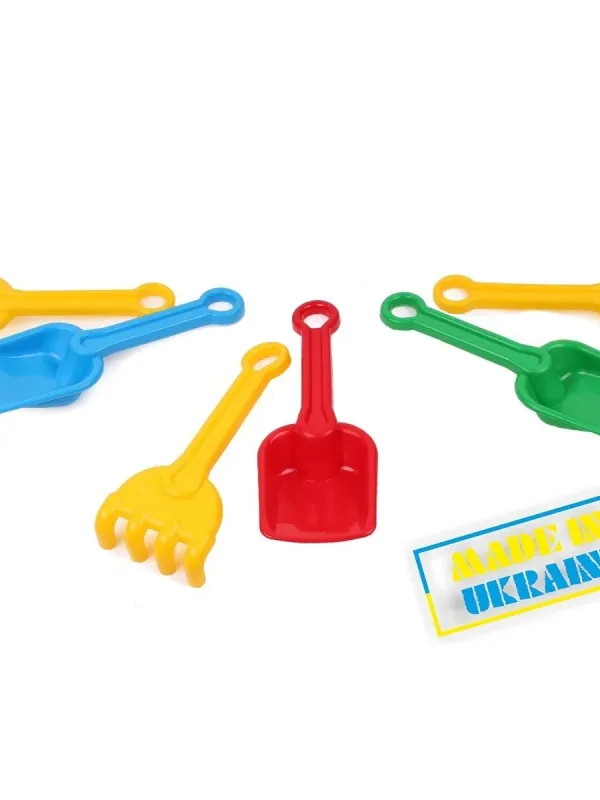 Produktas Smėlio žaislų rinkinys grėbliukas kastuvėlis 2 vnt. Technok 1363 Paveikslėlis