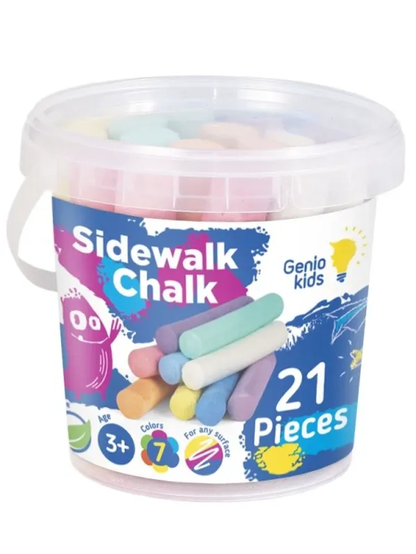 Produktas Genio kids Spalvotos piešimo kreidelės 21 vnt Paveikslėlis